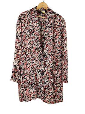 Koos Van Den Akker VTG '70s Semi Sheer Rayon Blazer Jacket M Spring Summer Rare
